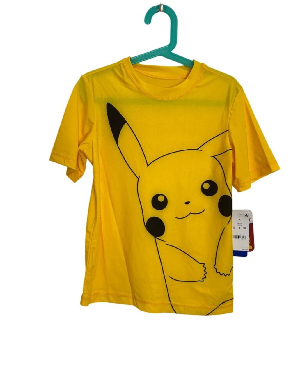 NWT Boys' Medium Pokemon Rash Guard Top with UPF 50+ - Pikachu - Picture 2 of 6